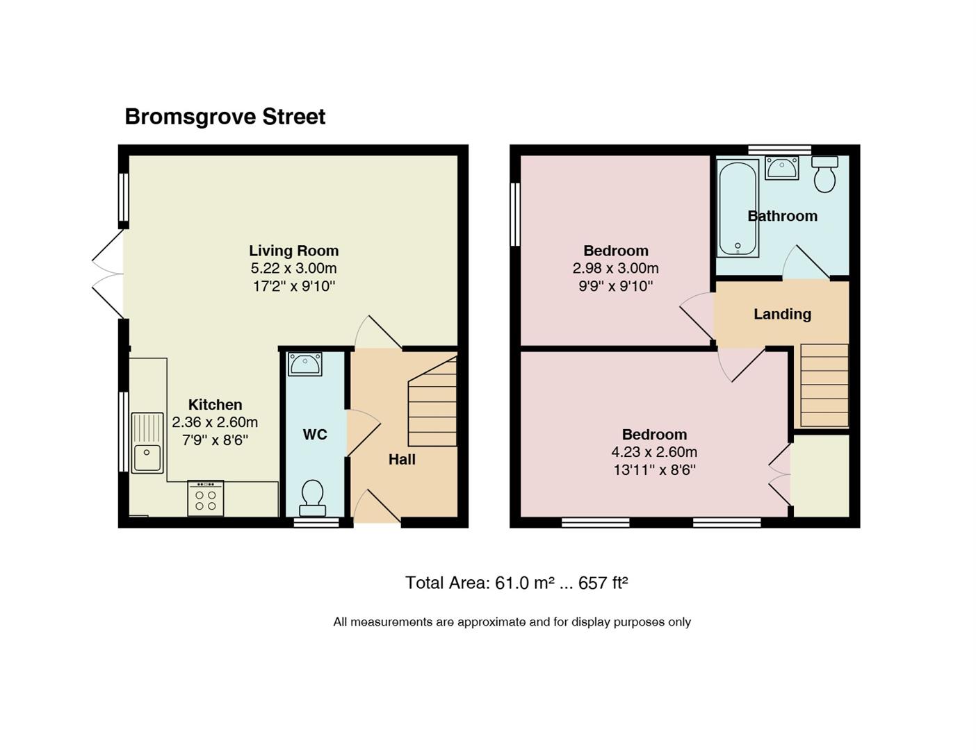 Floorplan for Bromsgrove Street, Grangetown, Cardiff